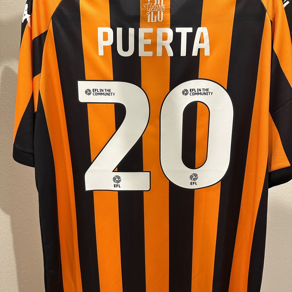 2024-25 Hull City Gustavo Puerta Soccer Jersey